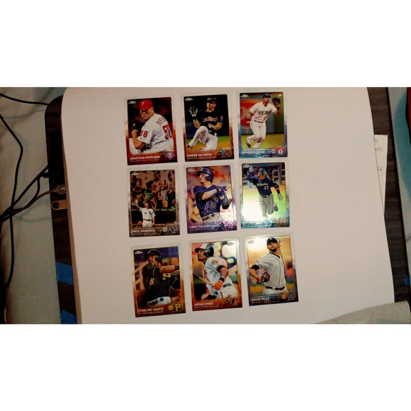 9 2015 Topps Chrome Baseball Cards - Picture 12 of 16